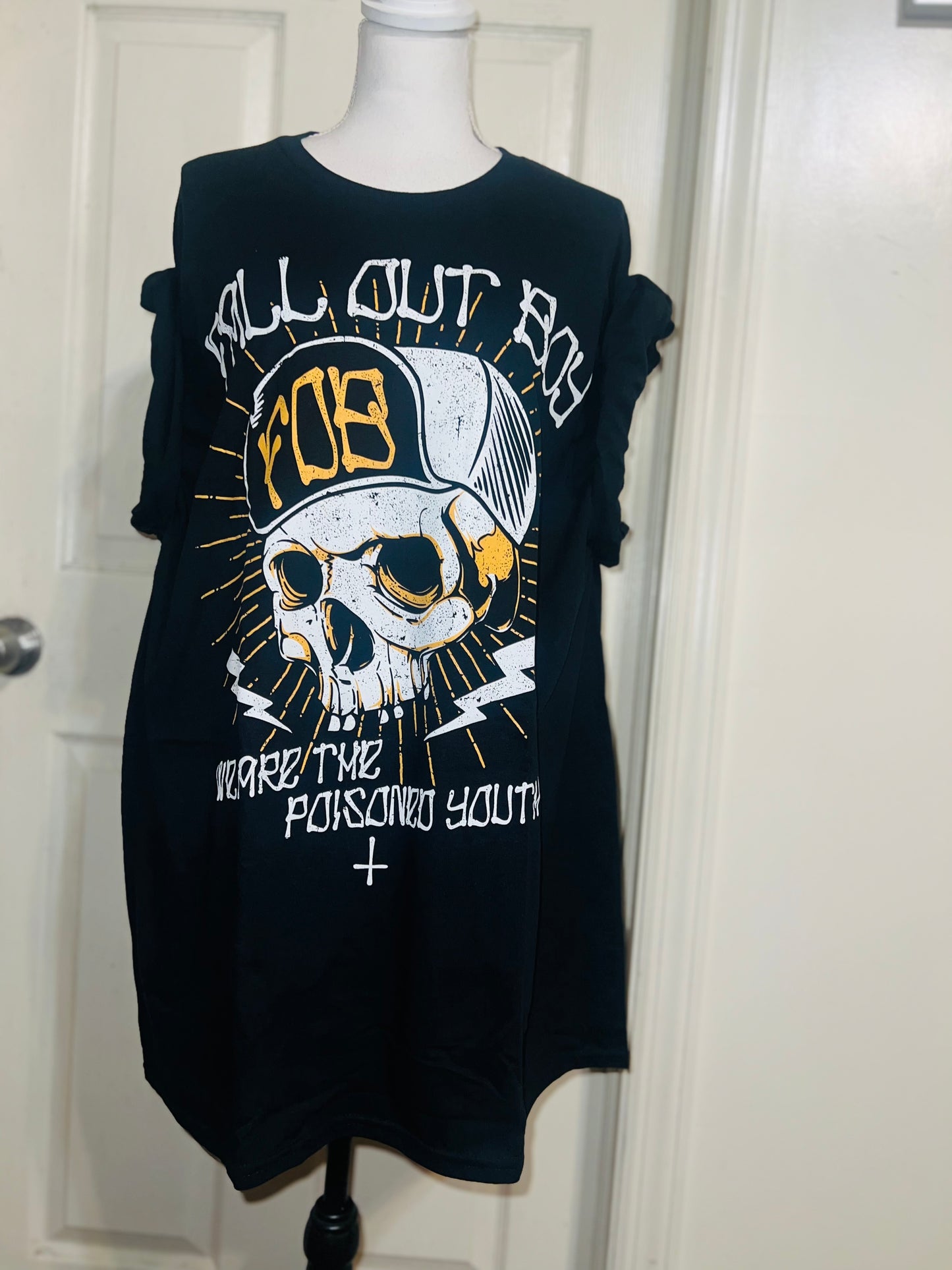 Fall Out Boy Oversized Distressed Tee