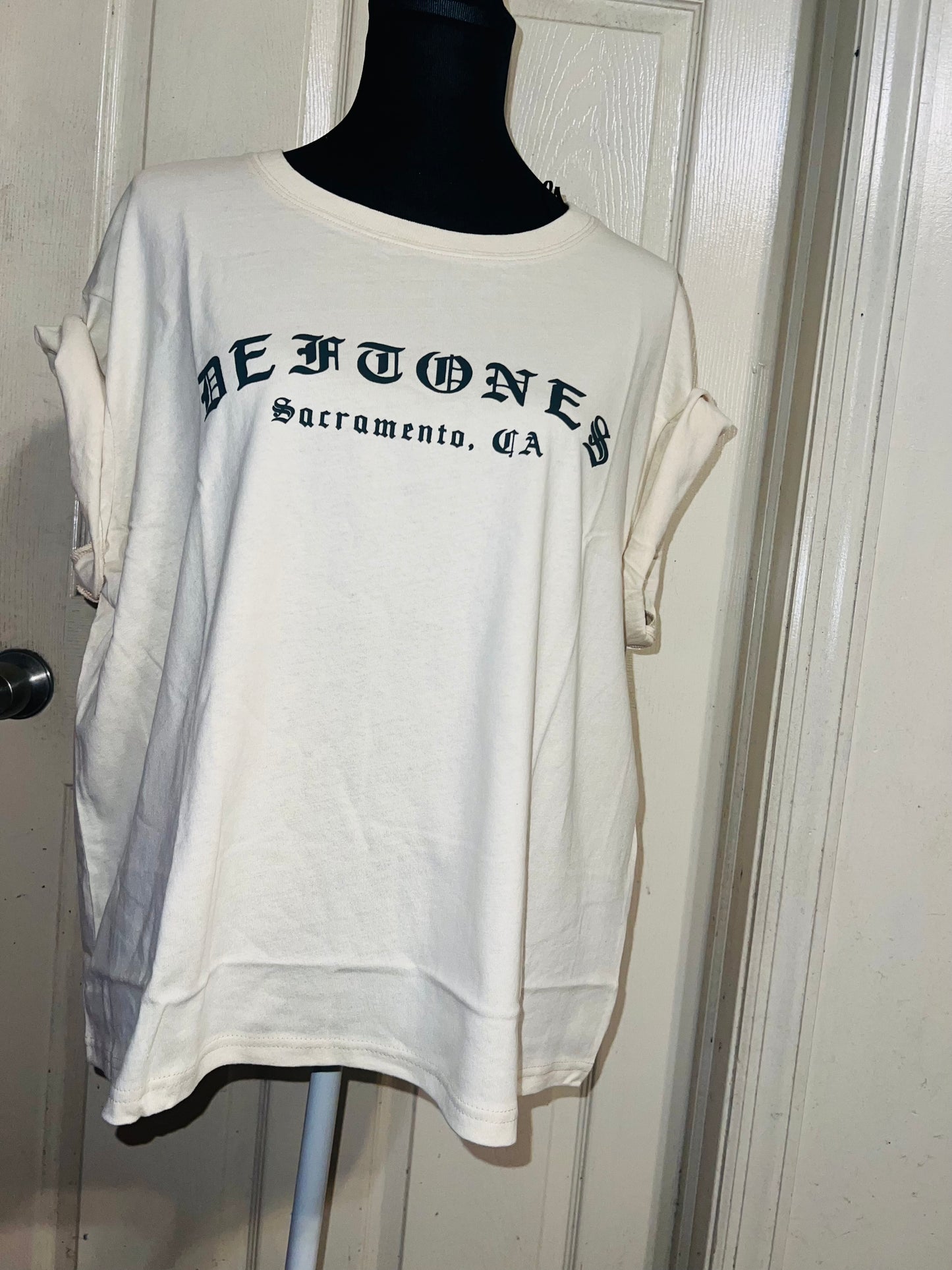 Deftones Oversized Distressed Tee