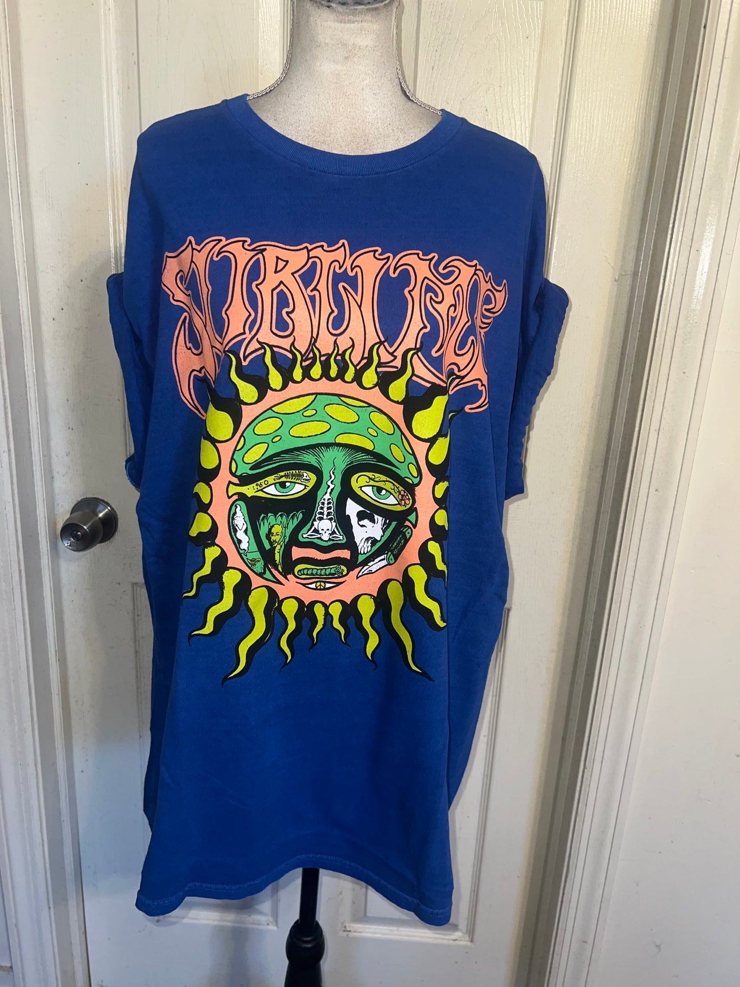 Sublime Double Sided Oversized Distressed Tee