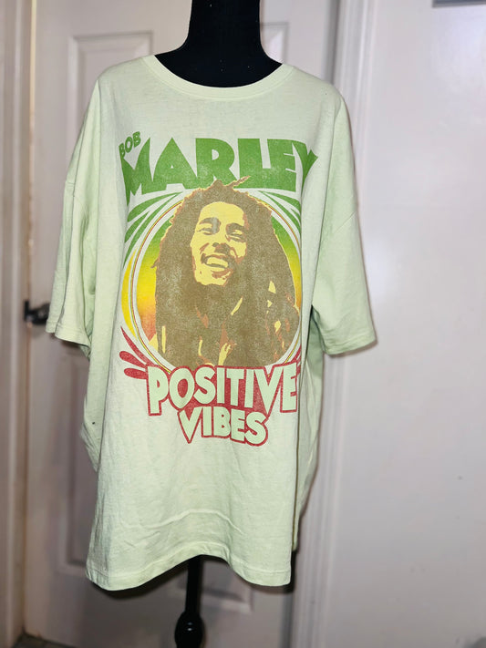 Bob Marley Oversized Distressed Tee