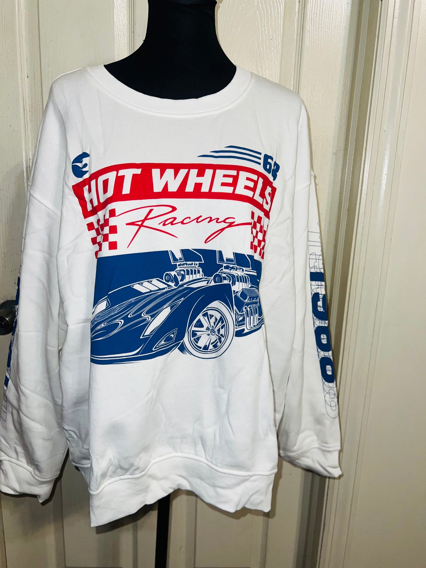 Hot Wheels Oversized Distressed Sweatshirt