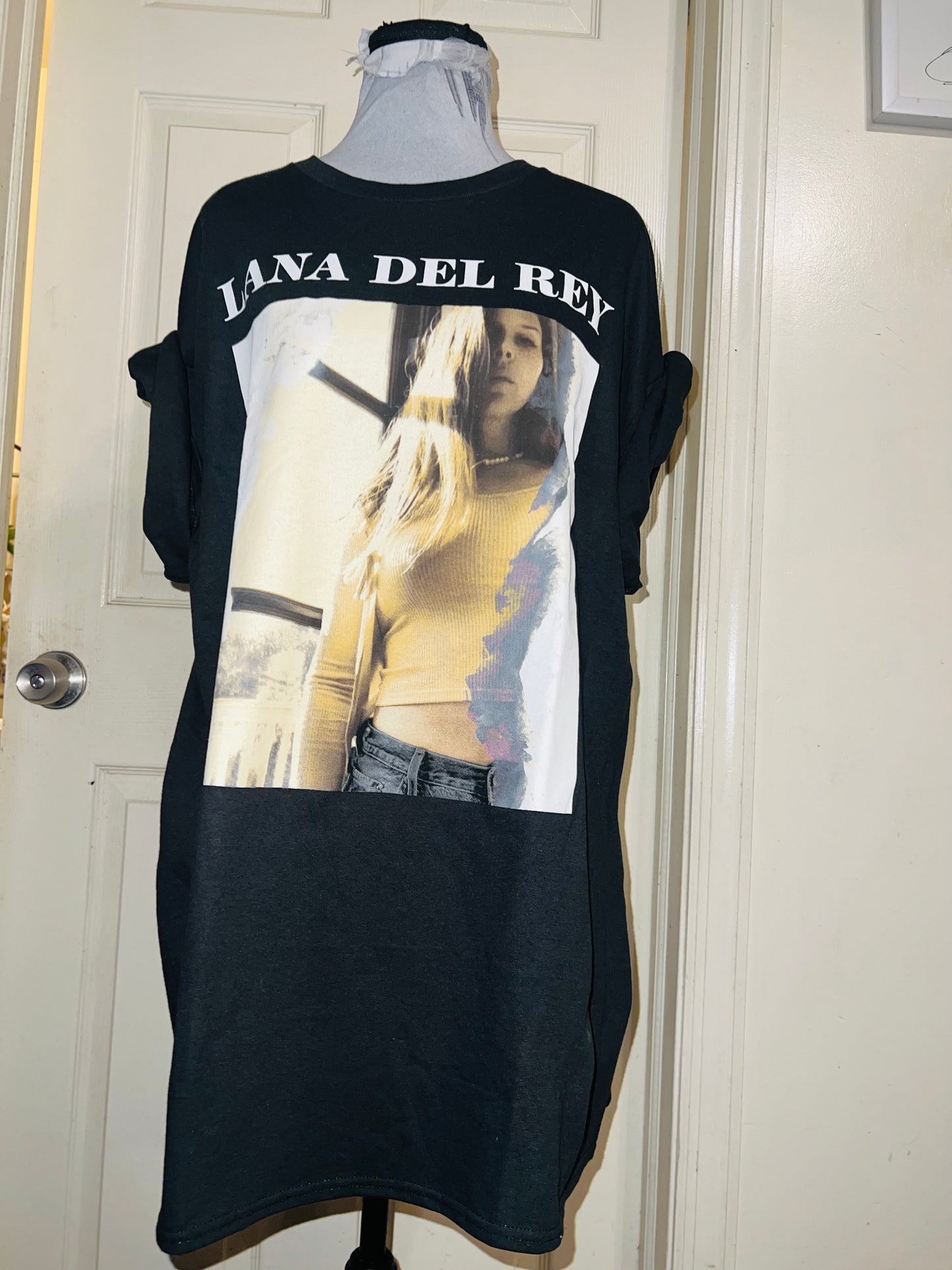 Lana Del Rey Oversized Distressed Tee