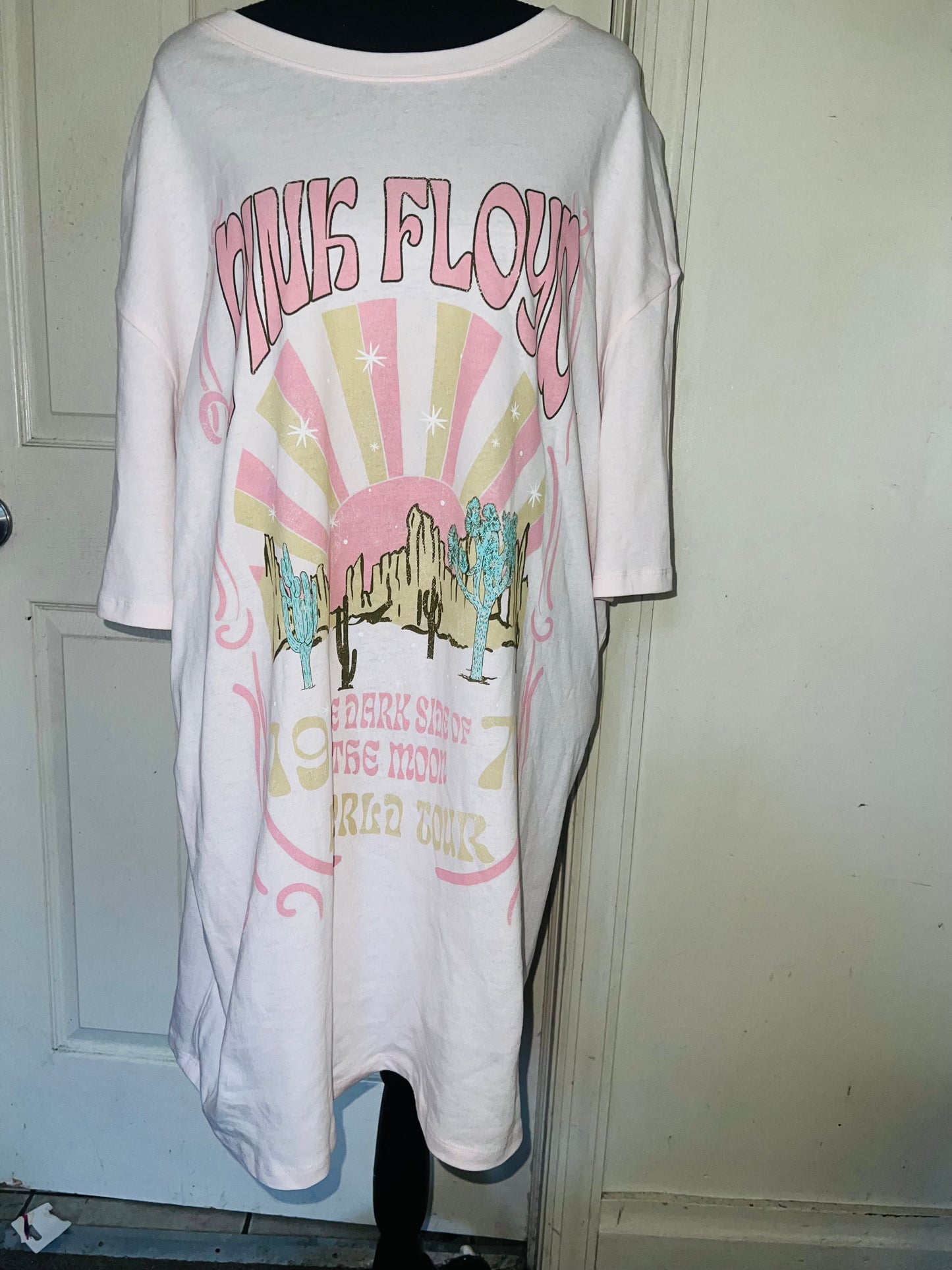 Pink Floyd Oversized Distressed Dress