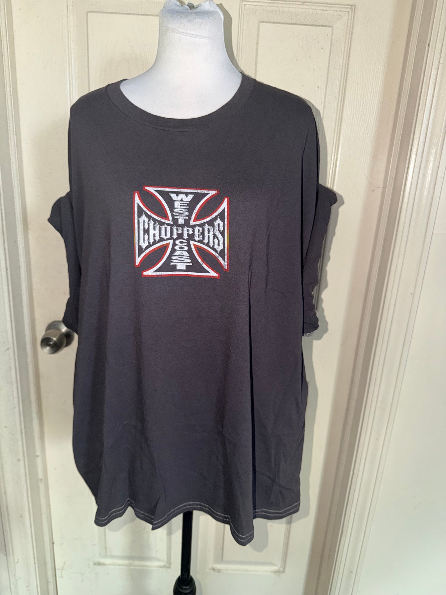 West Coast Choppers Double Sided Oversized Distressed Tre