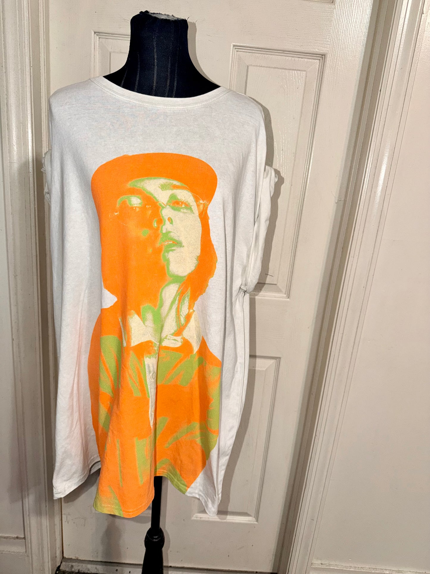 Billie Eilish Double Sided Oversized Distressed Tee