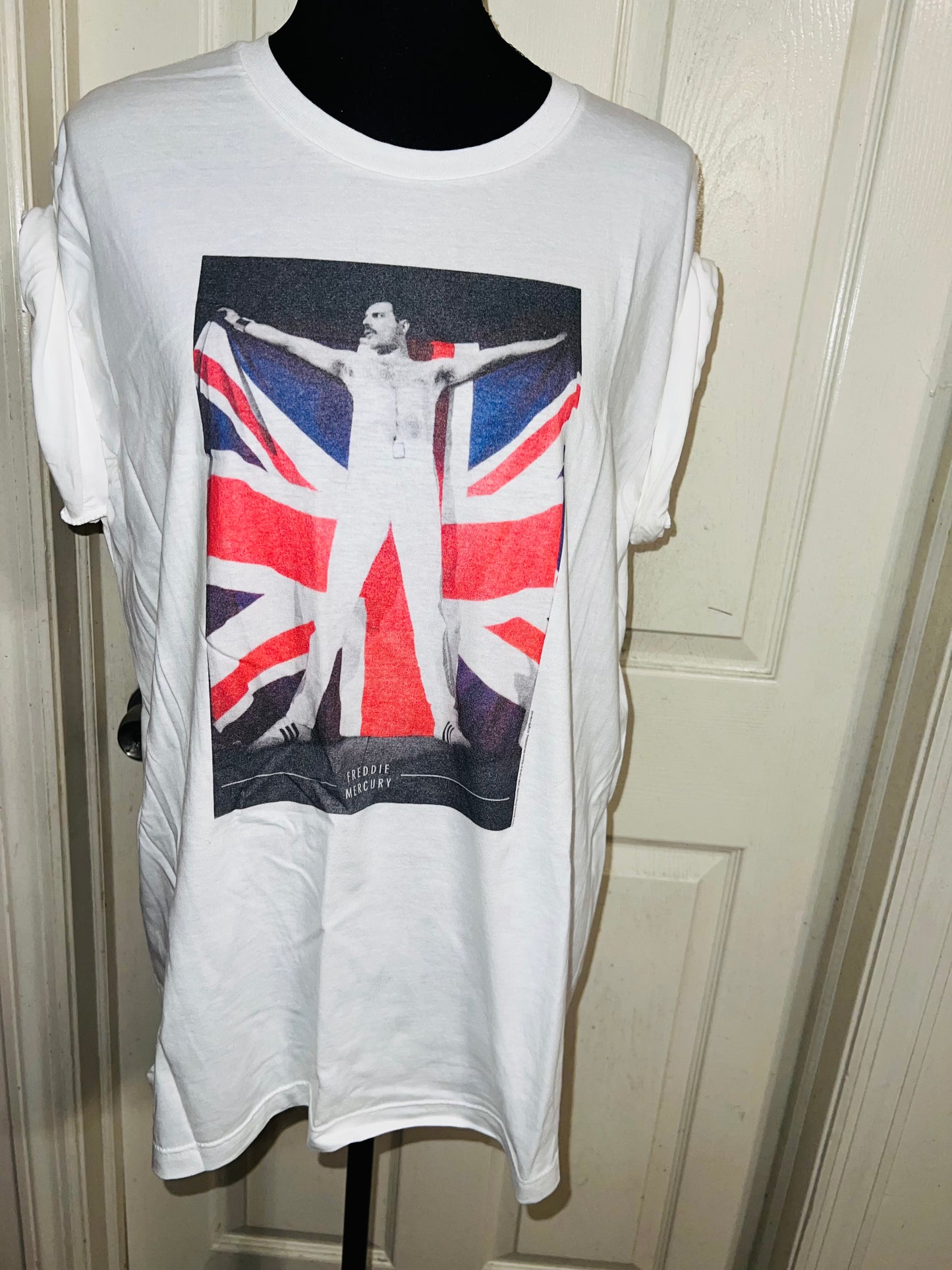 Freddie Mercury Oversized Distressed Vintage Tee