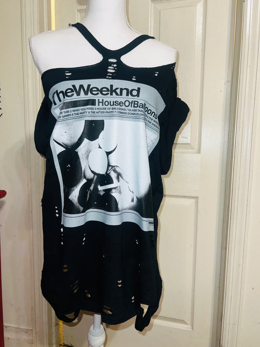 The Weeknd HOB Oversized Distressed Tee