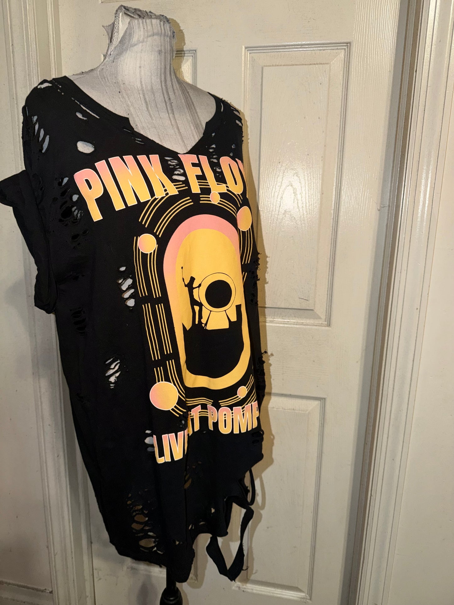 Pink Floyd Oversized Distressed Tee (as is)