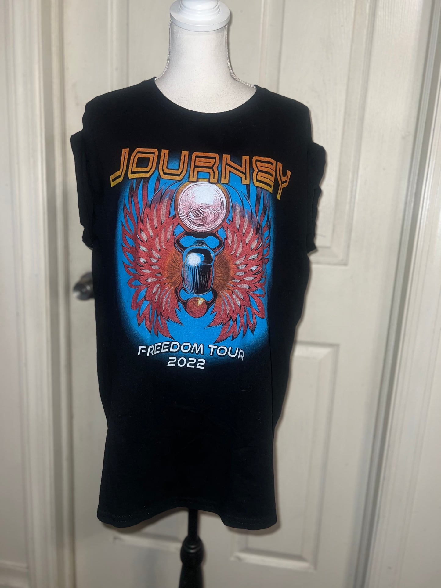 Journey (ft. Toto & Billy Idol) Oversized Distressed Tee