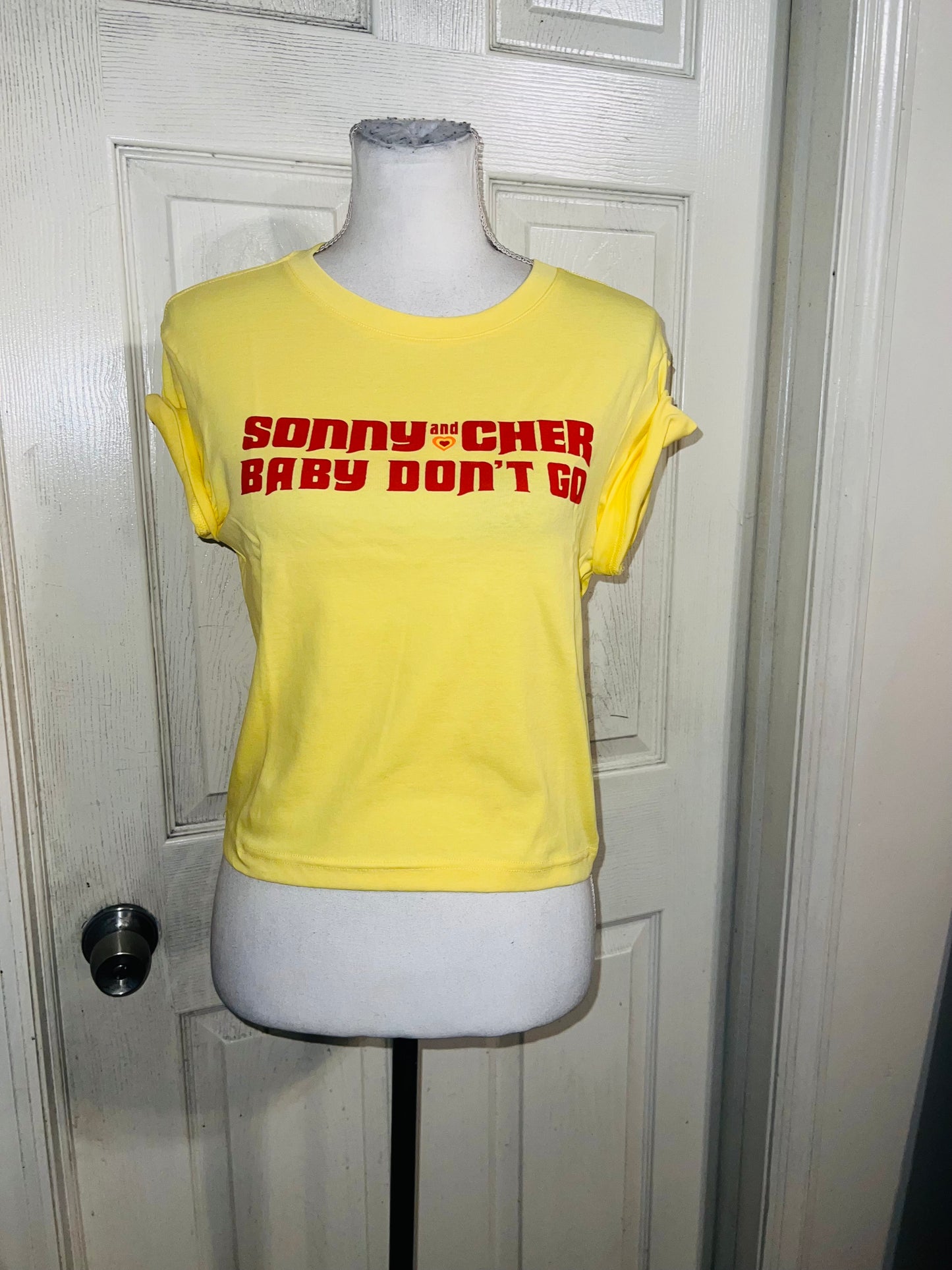 Sony & Cher Distressed Baby Tee