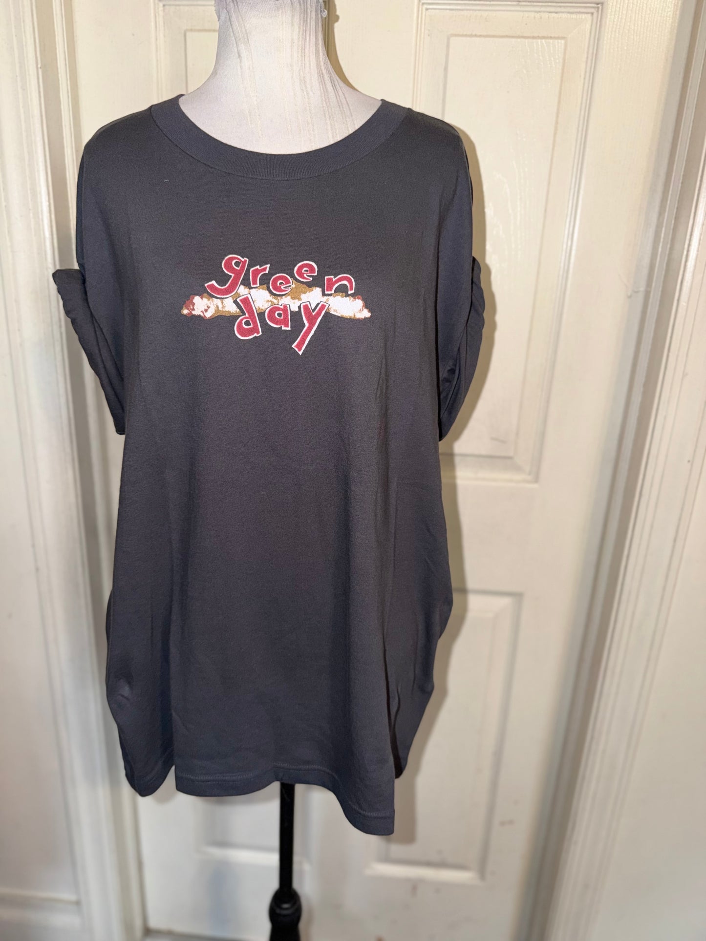 Green Day Double Sided Oversized Tee