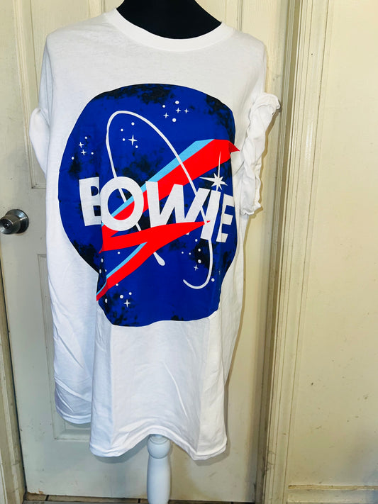 David Bowie Oversized Distressed Tee