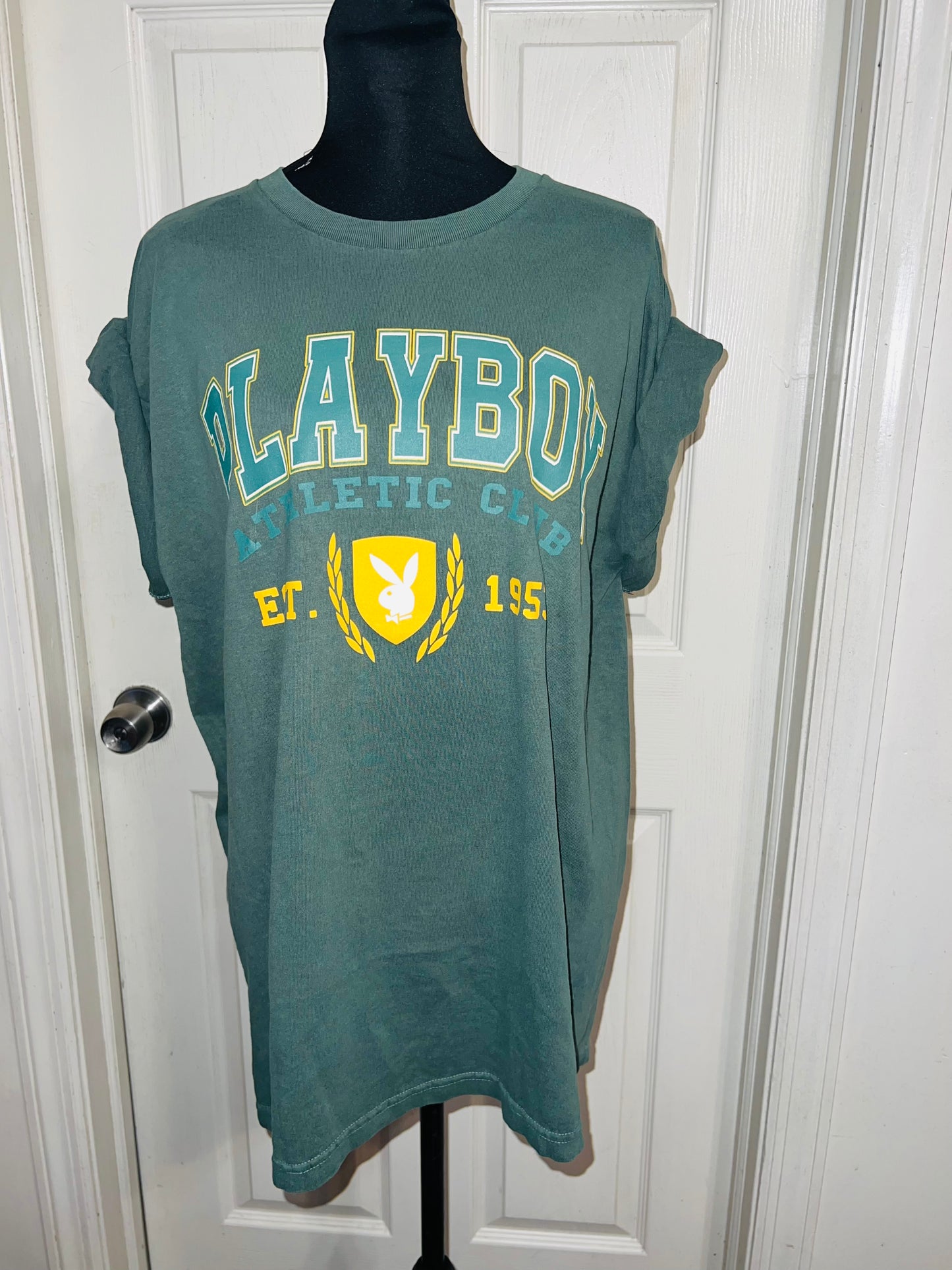 Playboy Oversized Distressed Tee