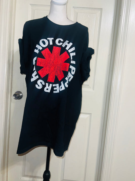 Red Hot Chili Peppers Oversized Distressed Tee