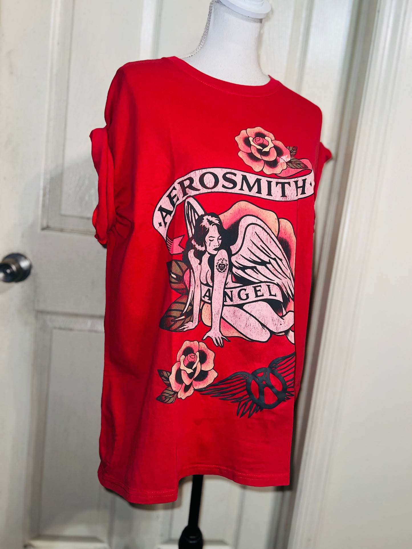 Aerosmith Oversized Distressed Tee