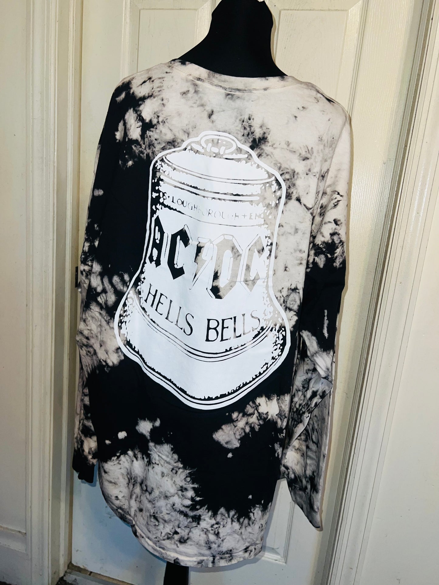 AC/DC Double Sided Oversized Distressed Tee