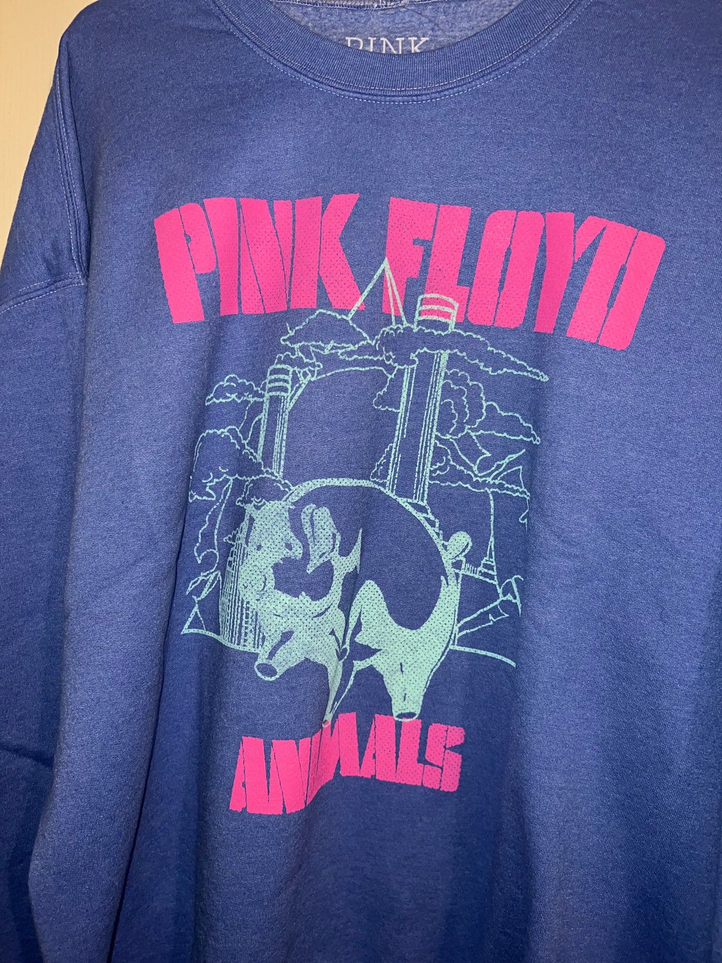 Pink Floyd Animals Oversized Distressed Sweatshirt