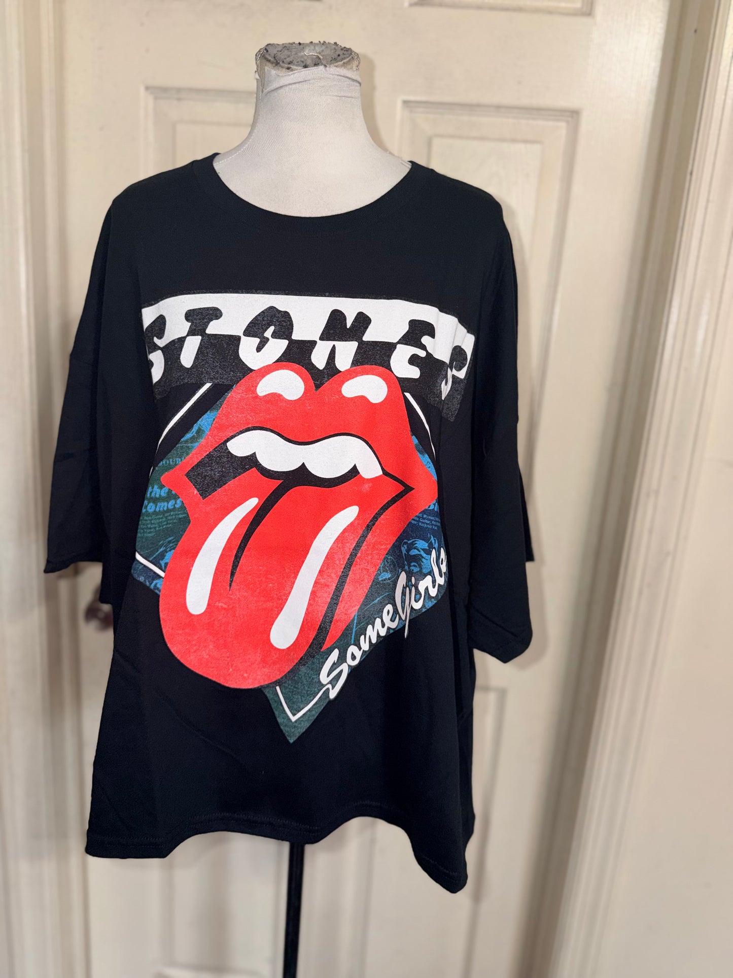 The Rolling Stones Oversized Distressed Tee