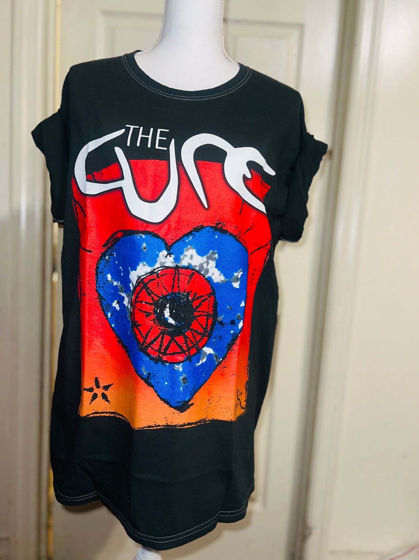 The Cure Oversized Distressed Tee