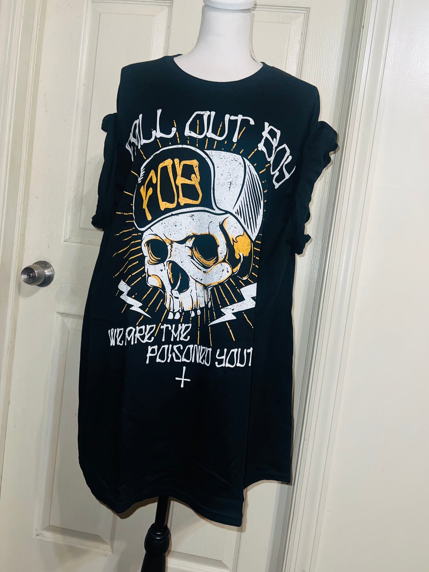 Fall Out Boy Oversized Distressed Tee