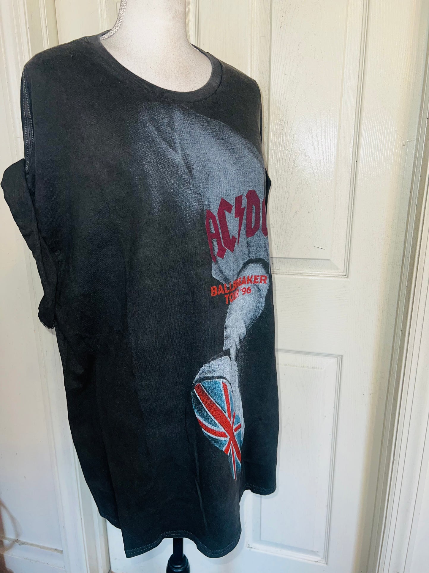 AC/DC Oversized Distressed Tee