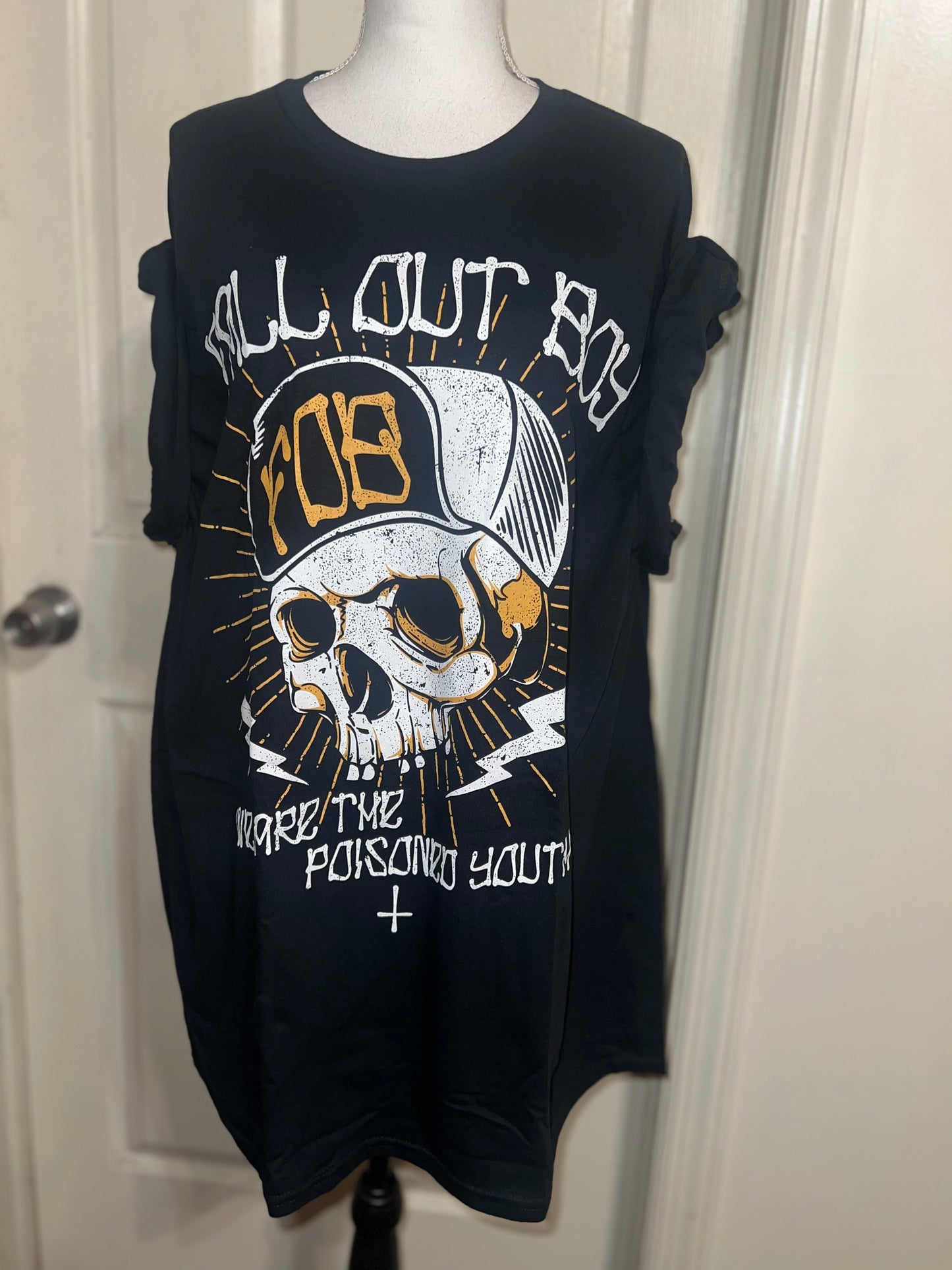 Fall Out Boy Oversized Distressed Tee