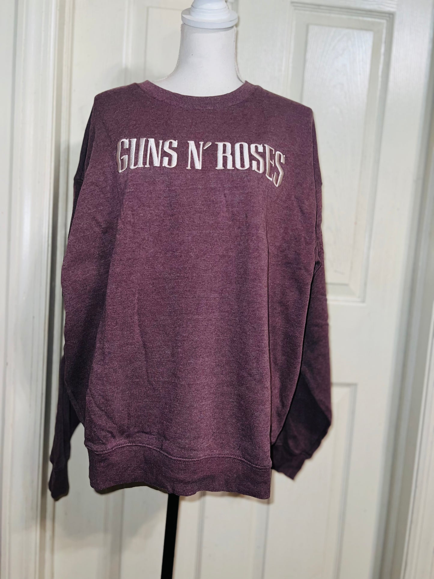 Guns n Roses Oversized Distressed Sweatshirt