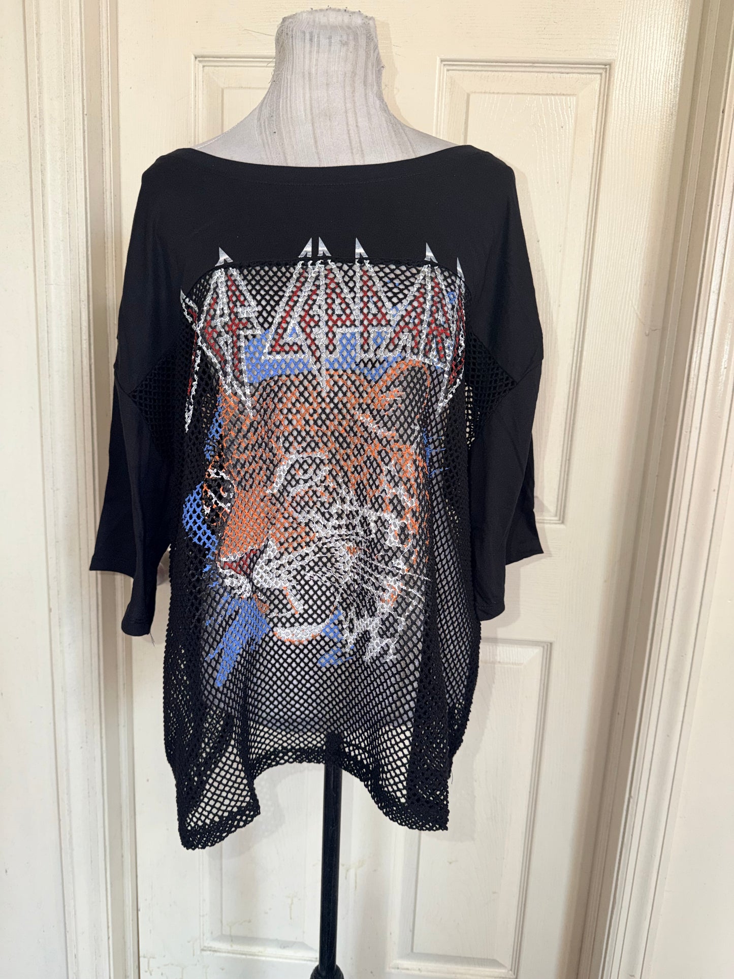 Def Leppard Oversized Jersey Tee