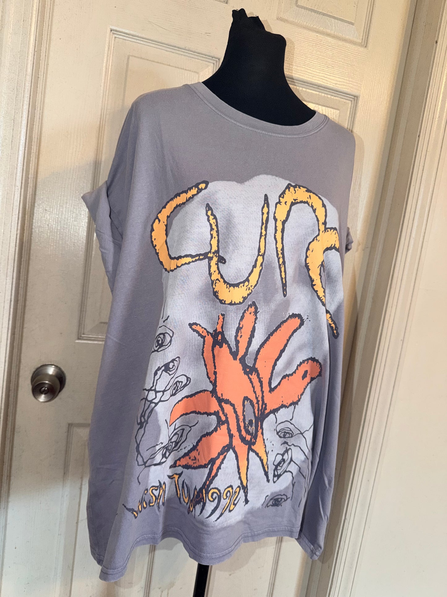 The Cure Oversized Distressed Tee