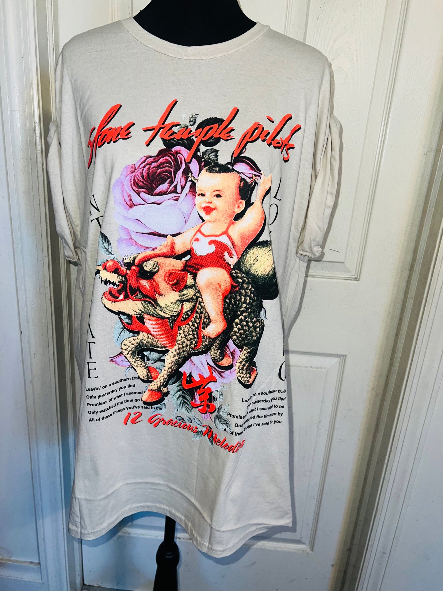 Stone Temple Pilots Oversized Distressed Tee