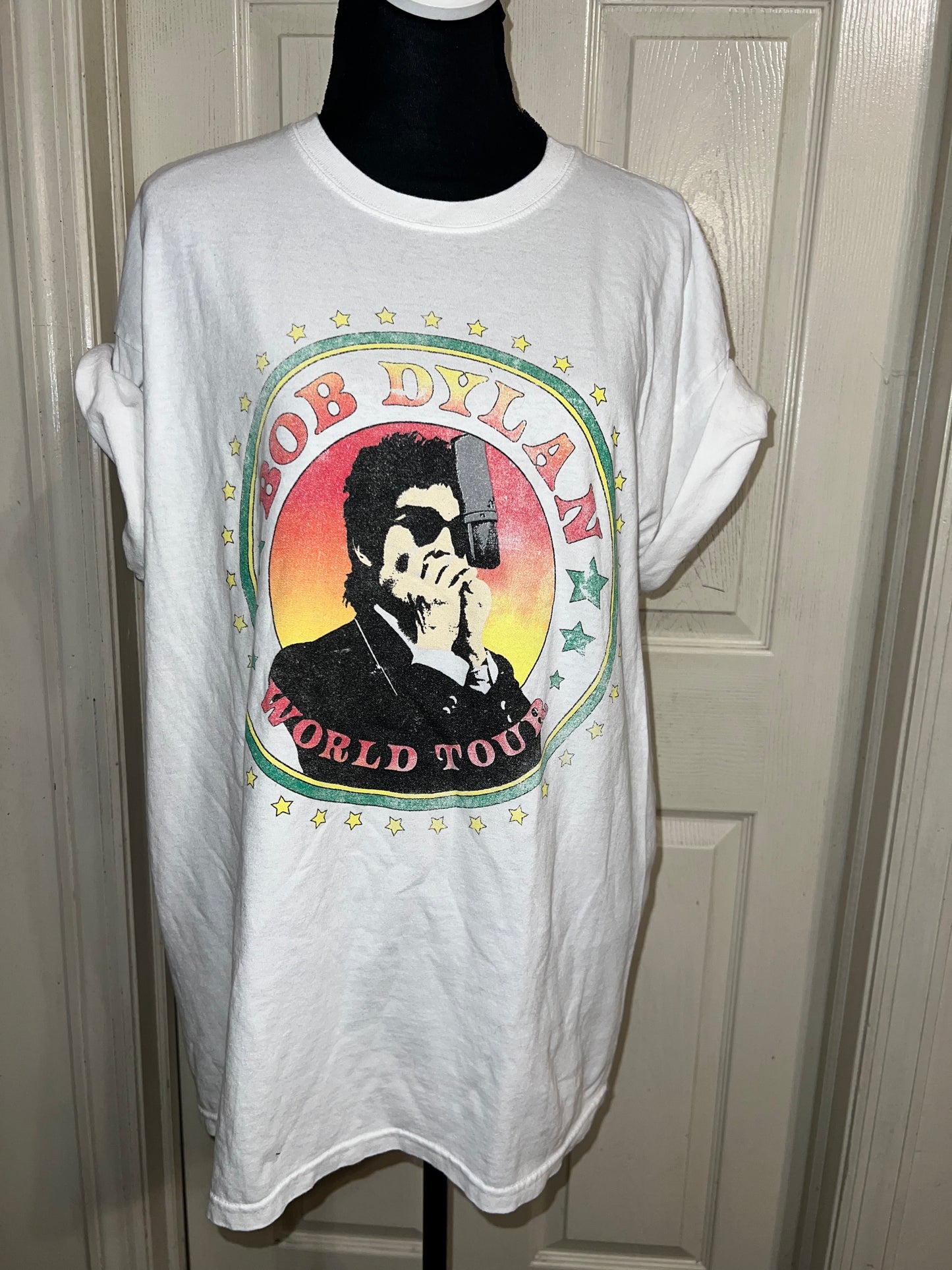 Bob Dylan Double Sided Oversized Distressed Tee