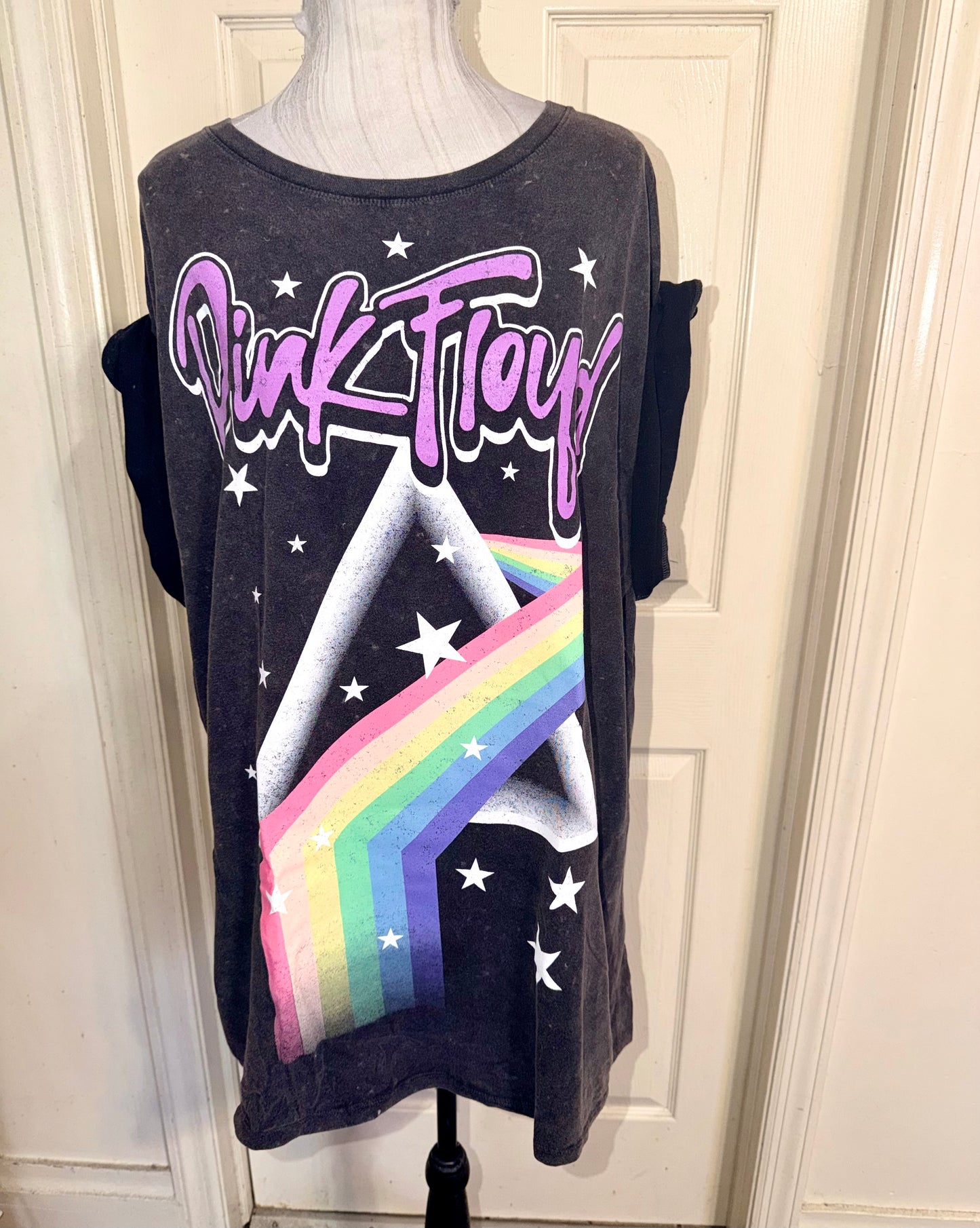 Pink Floyd Double Sided Oversized Distressed Tee