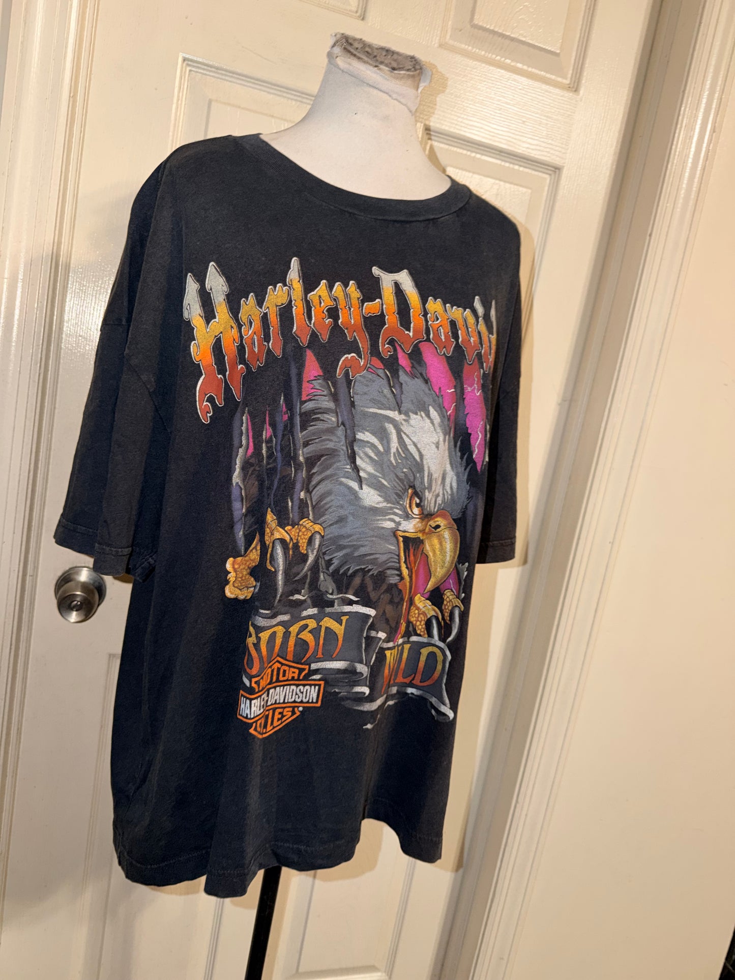 Harley Davidson Oversized Distressed Tee