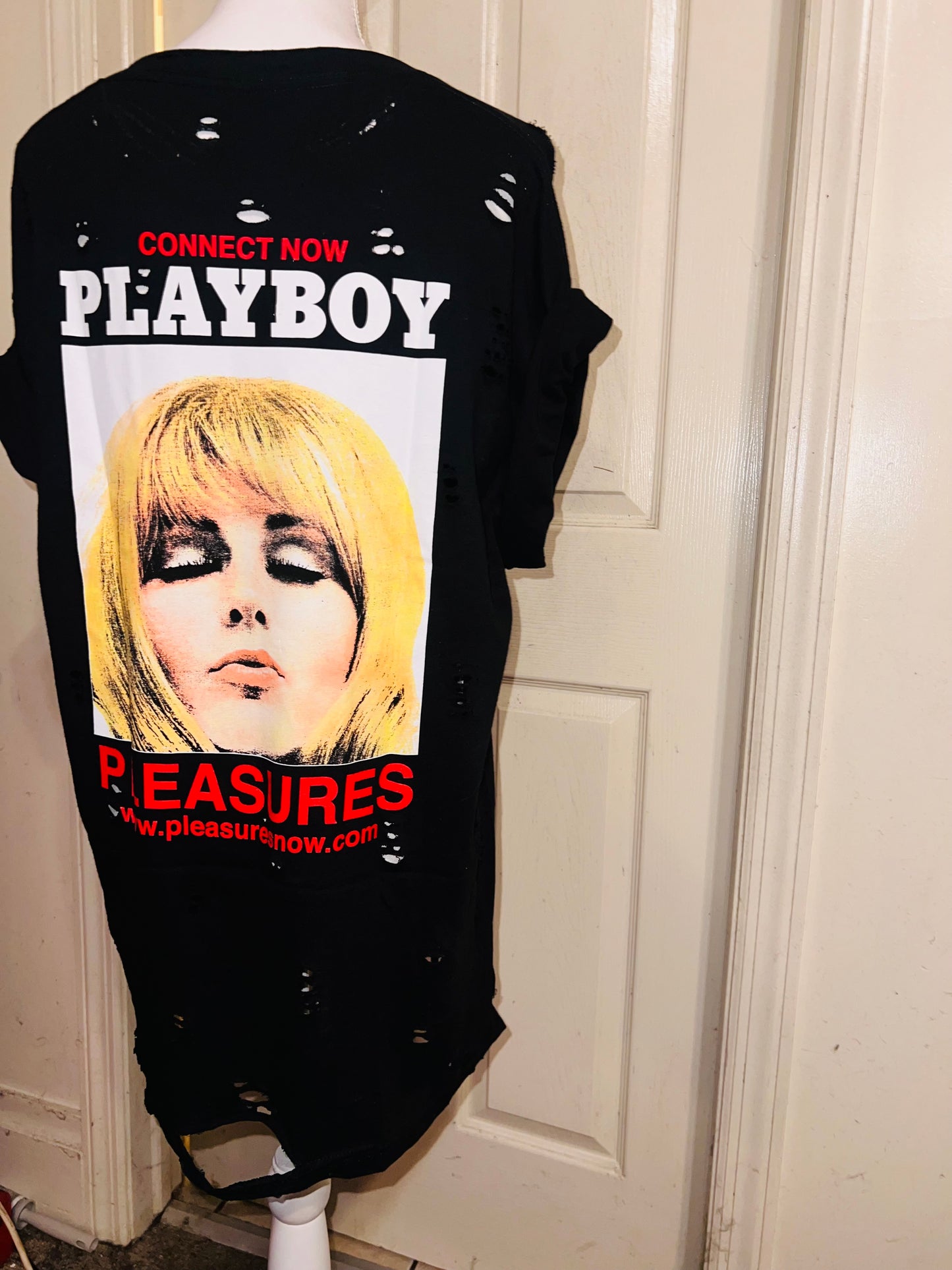 Playboy Oversized Distressed Tee