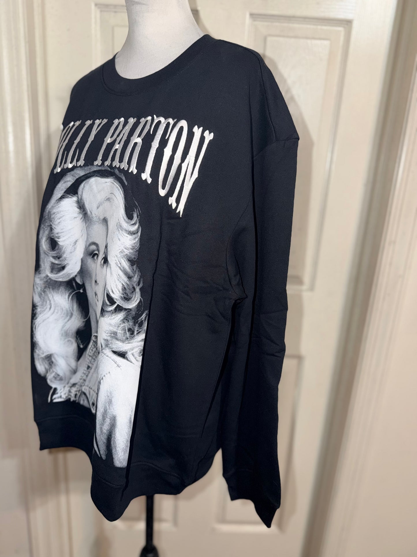 Dolly Parton Oversized Distressed Sweatshirt