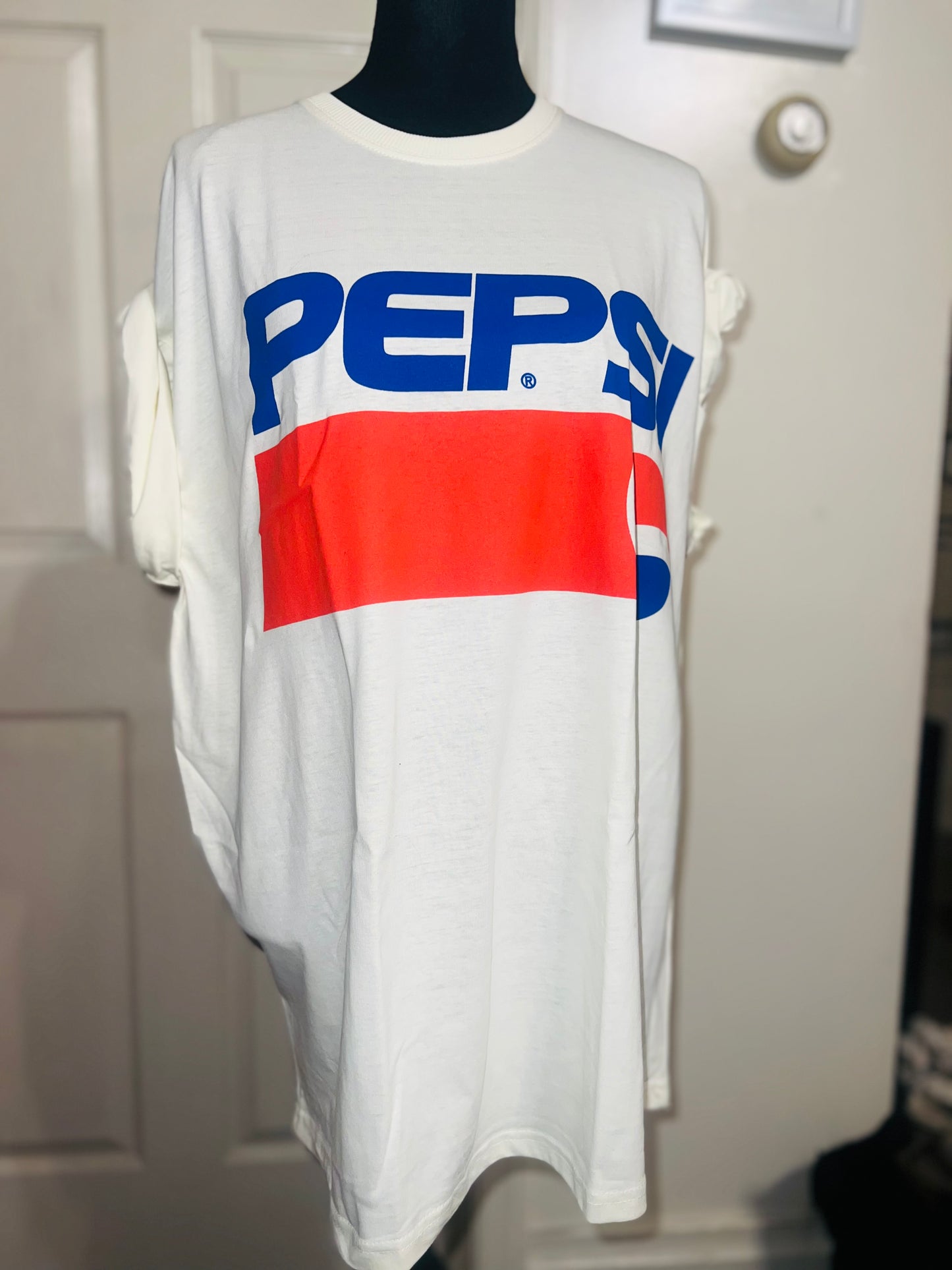 Pepsi Double Sided Oversized Distressed Tee