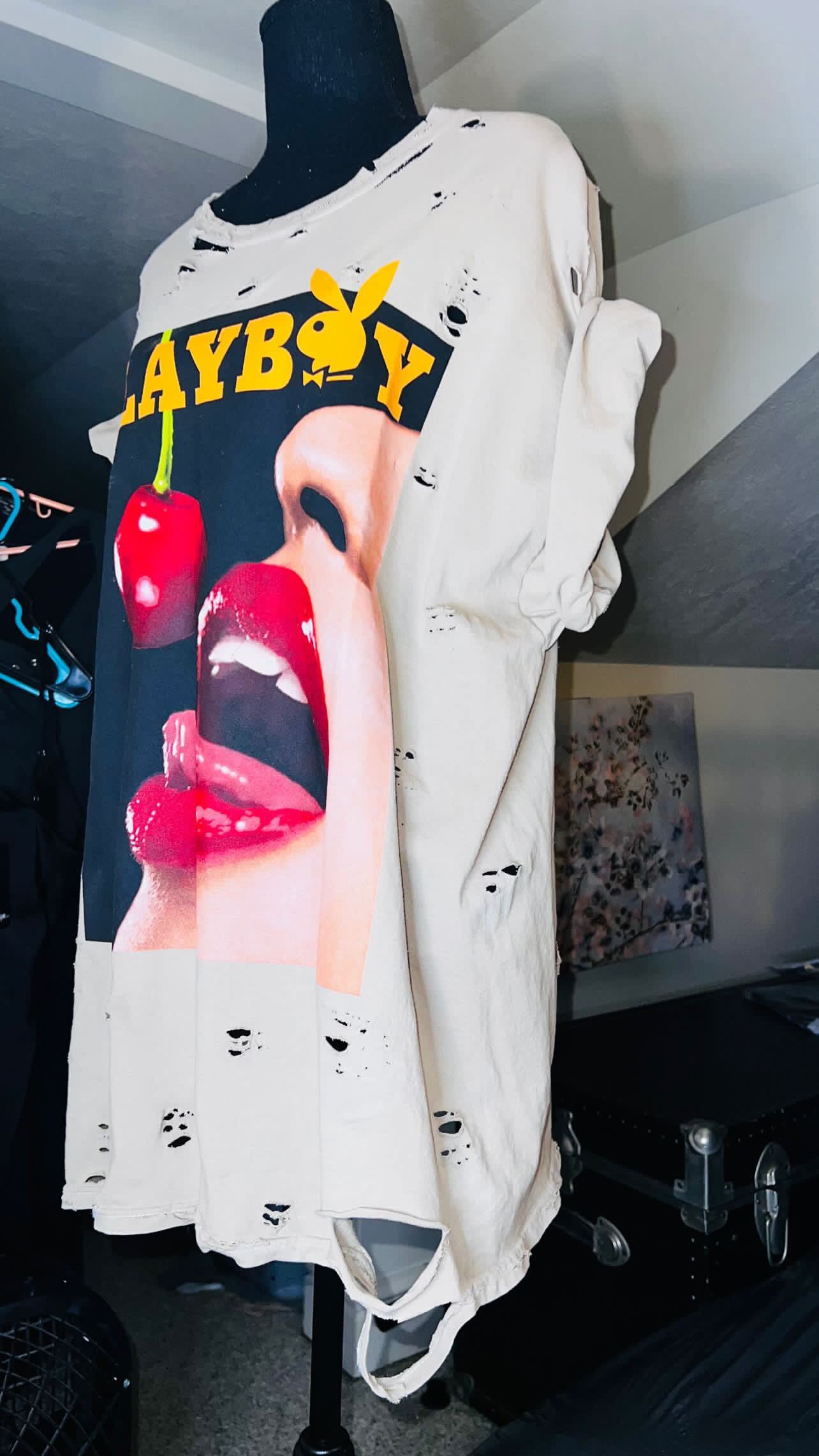 Playboy Vintage Cover Oversized Distressed Tee