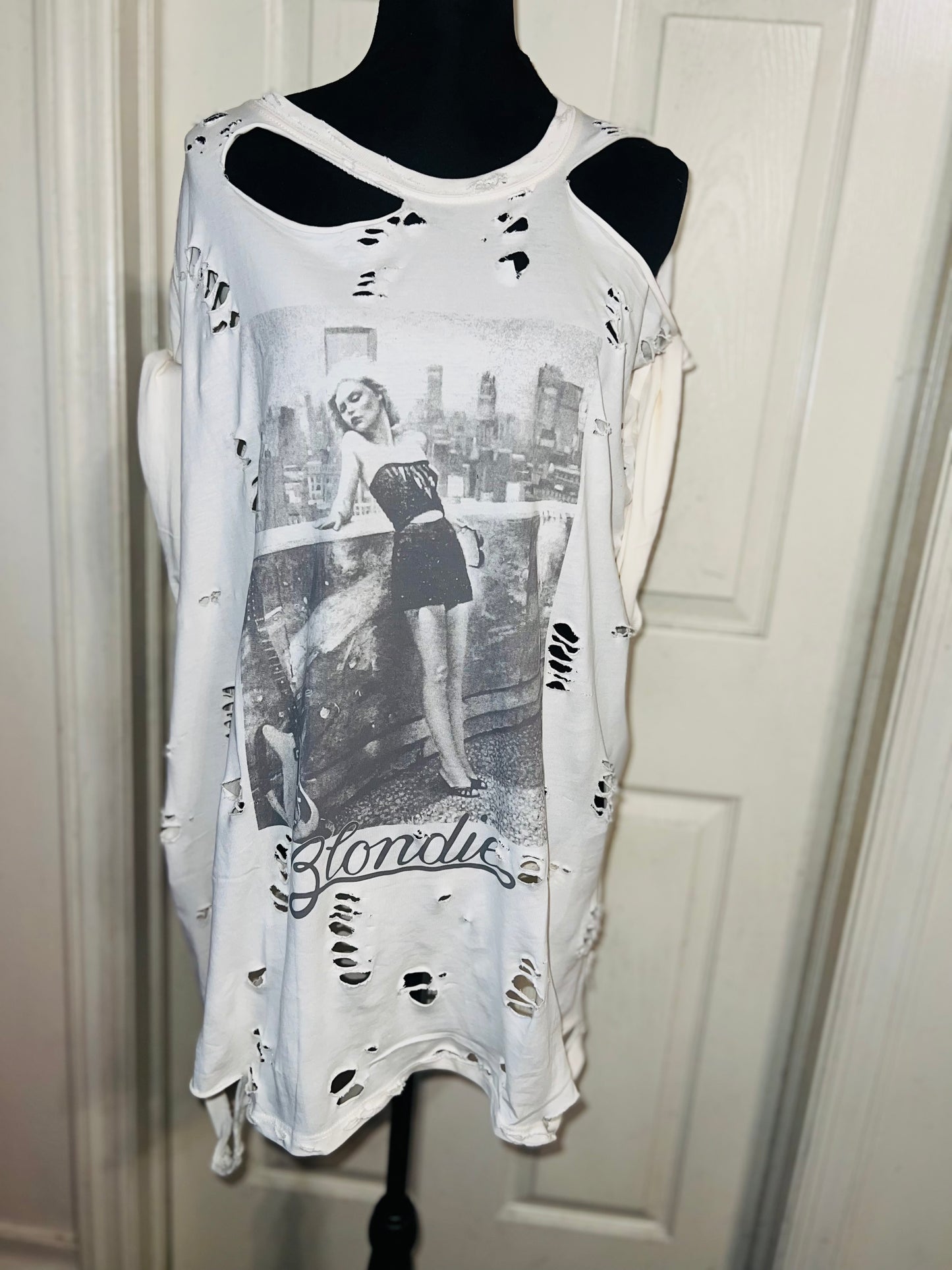 Blondie Oversized Distressed Tee (AS IS)