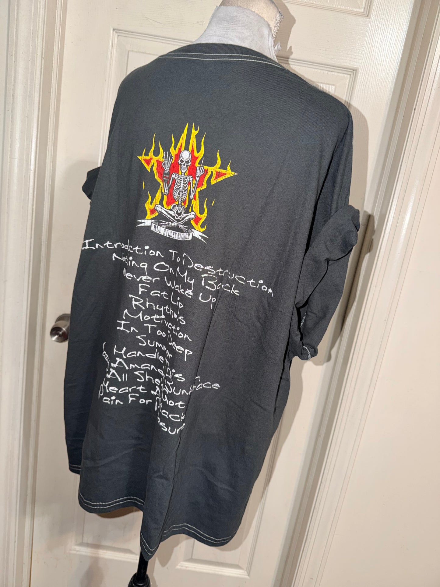 Sum 41 Double Sided Oversized Distressed Tee