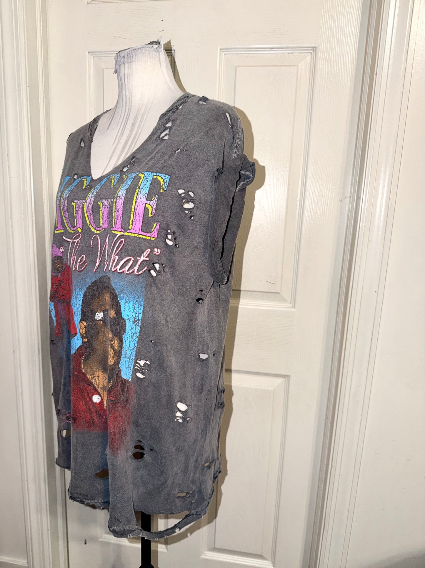 Biggie Smalls Oversized Distressed Tee