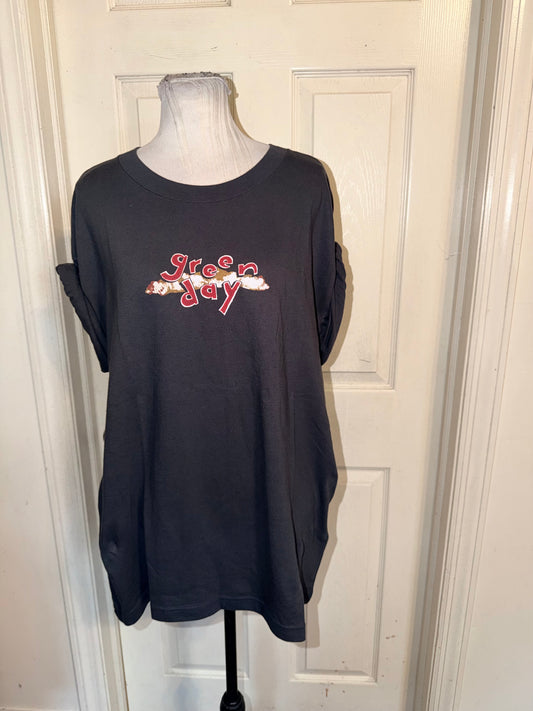 Green Day Double Sided Oversized Tee