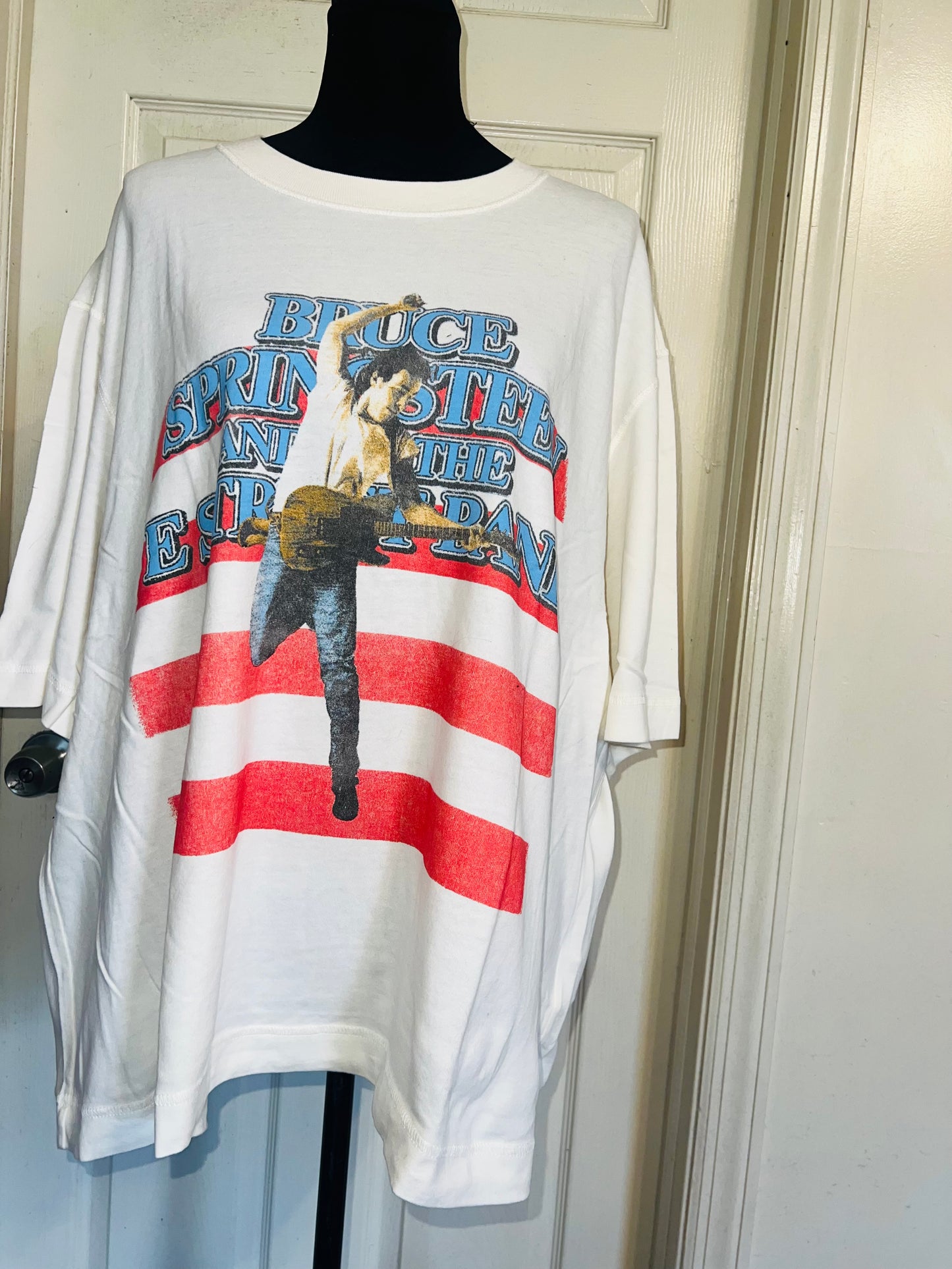Bruce Springsteen and the Street Band Double Sided Oversized Distressed Tee