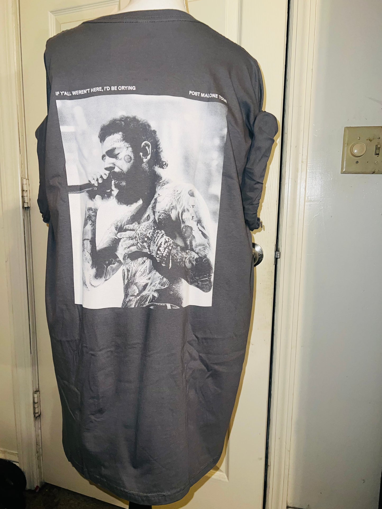 Post Malone Double Sided Oversized Distressed Tee