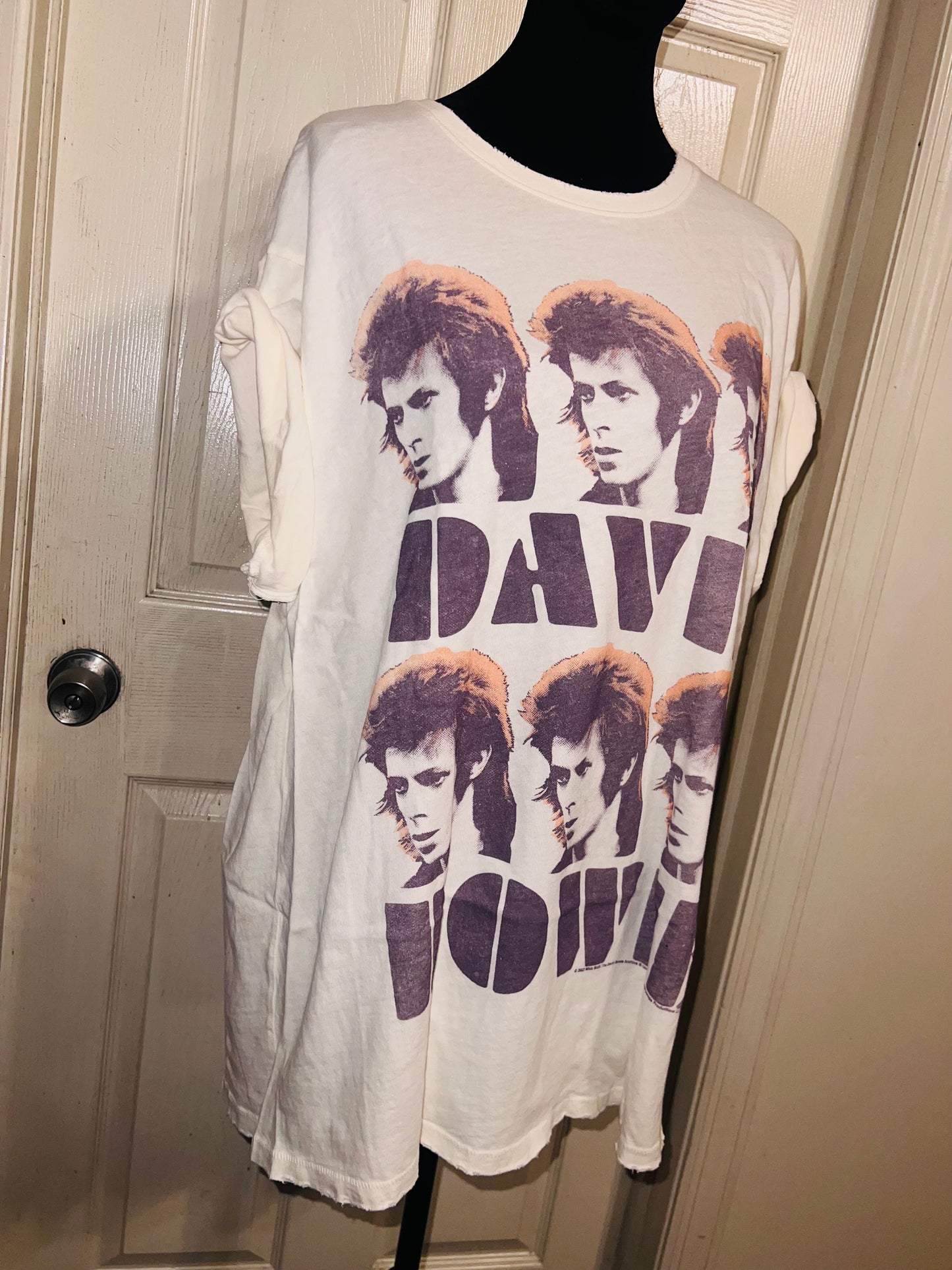 David Bowie Oversized Distressed Tee