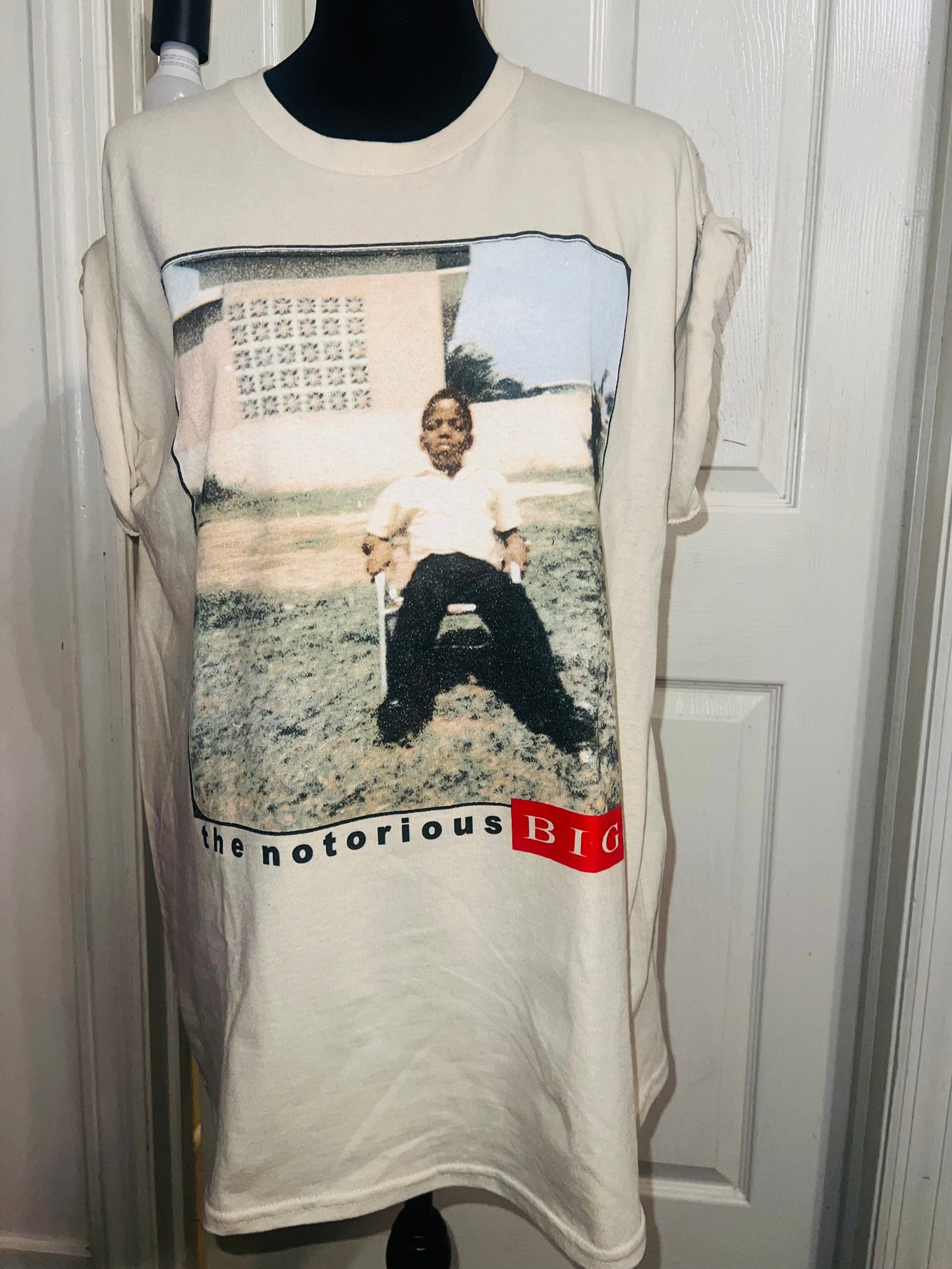 Notorious BIG Oversized Distressed Tee