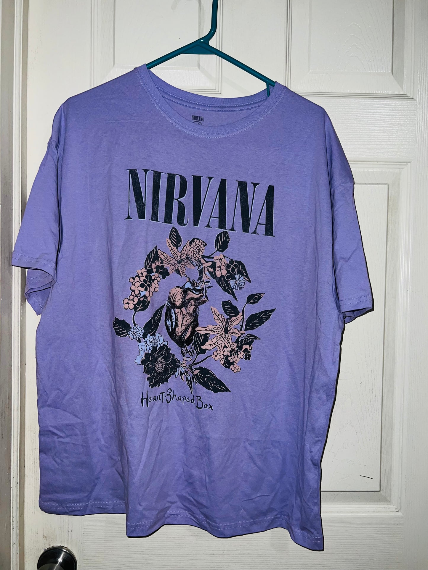 Nirvana Heart Shaped Box Oversized Tee