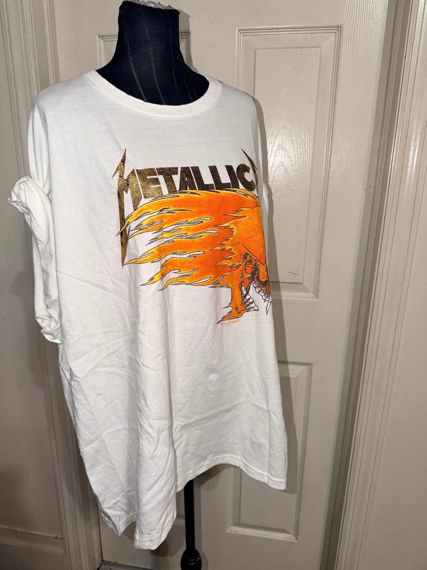 Metallica Double Sided Oversized Distressed Tee