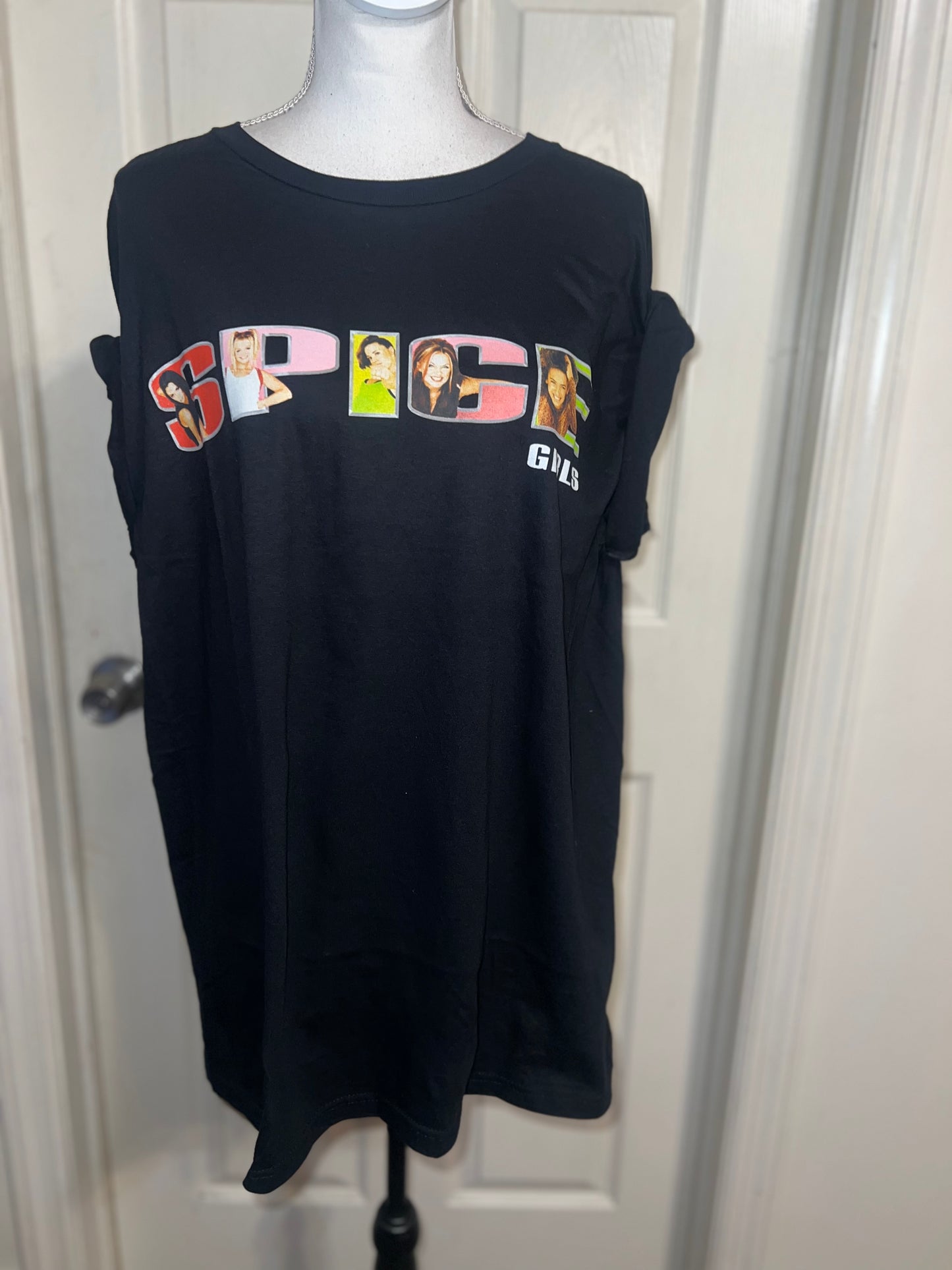 Spice Girls Oversized Distressed Tee