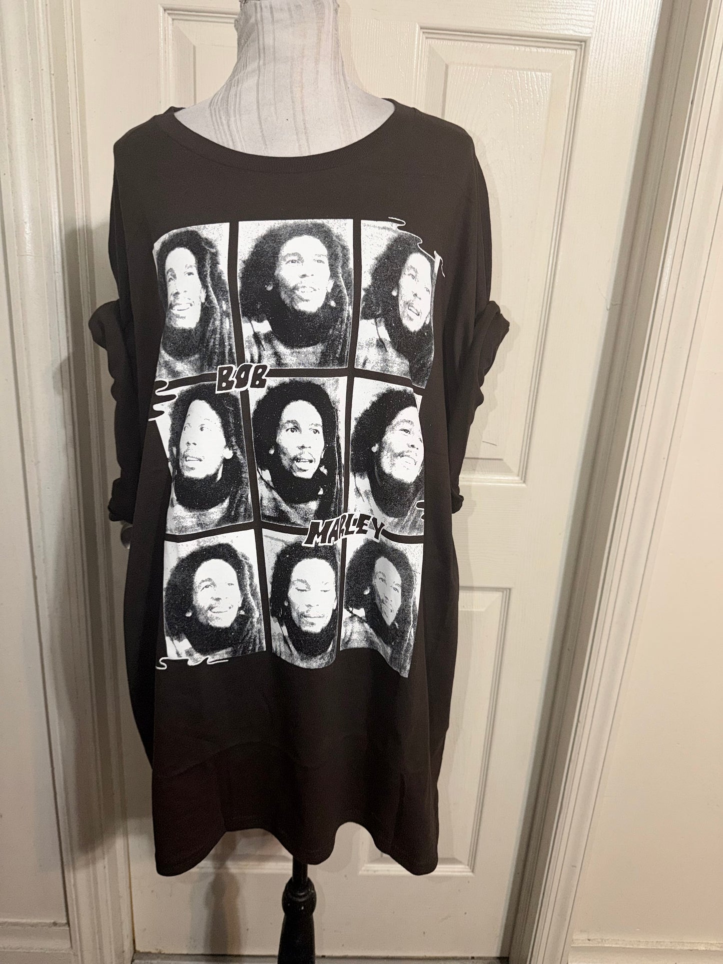 Bob Marley Oversized Distressed Tee