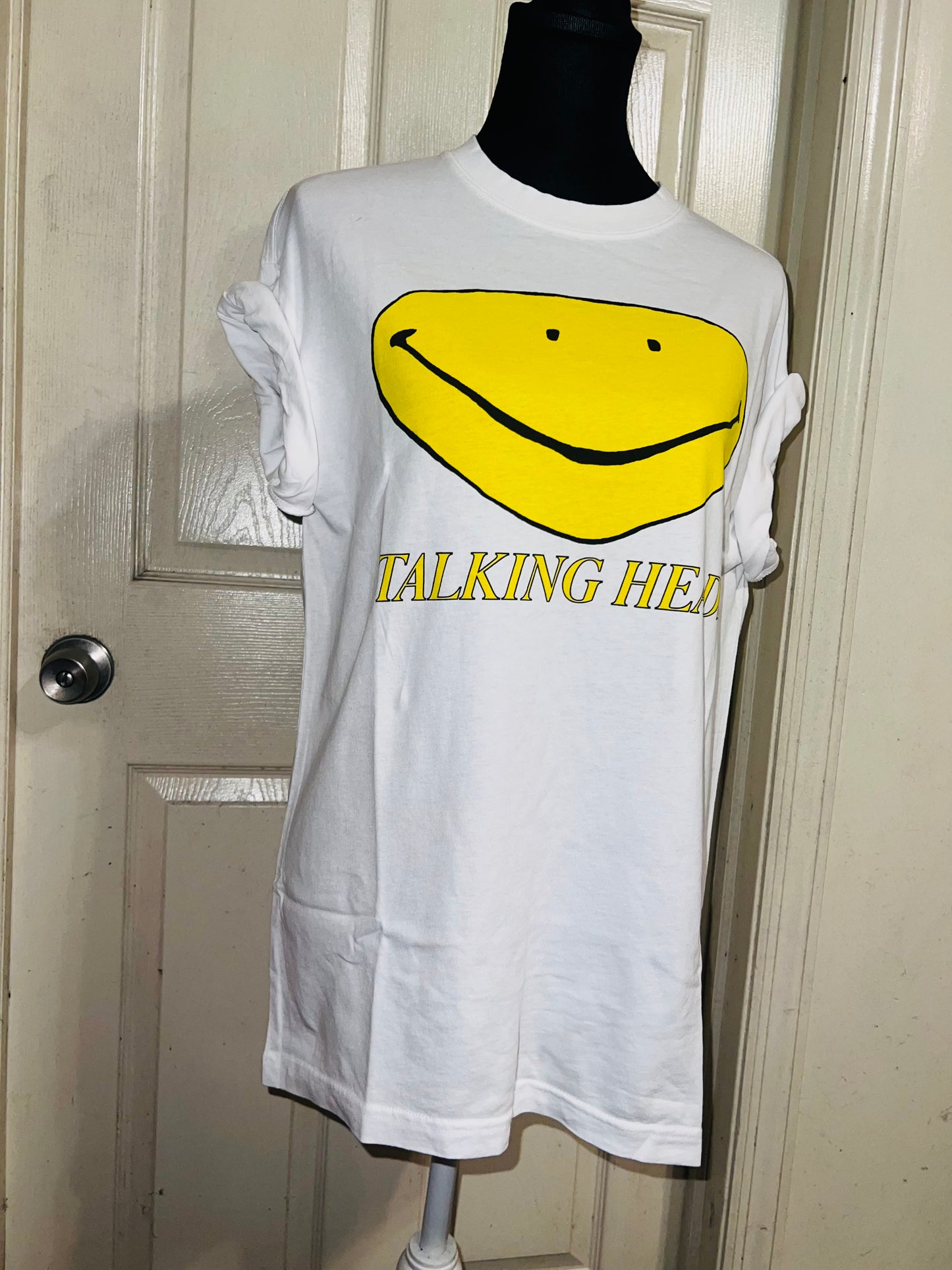 Talking Heads Oversized Distressed Tee